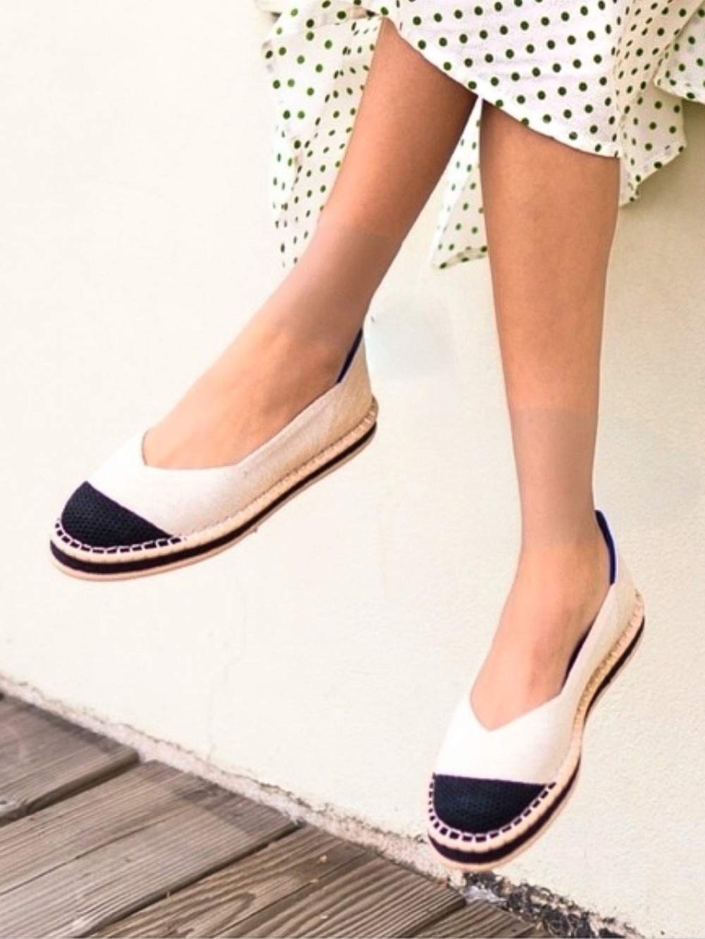 Rothy's Espadrille Boardwalk Black & Beige Flats Women's Size 12